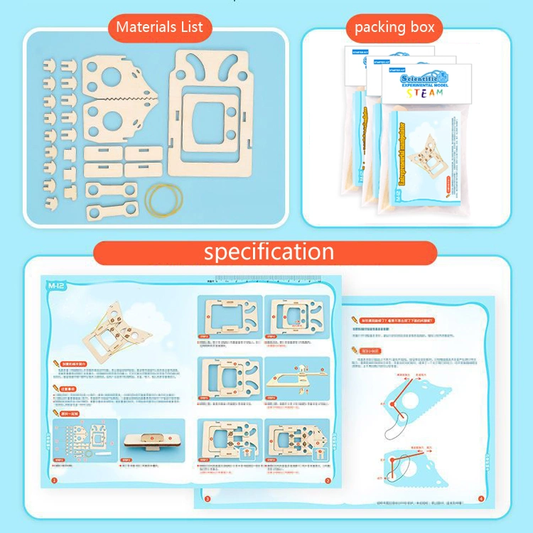 Shopfiy Hot New Toys 2021 Kids Mechanical Arm Science Experiment Kits Stem DIY Wood Tool Toys Other Educational Toys