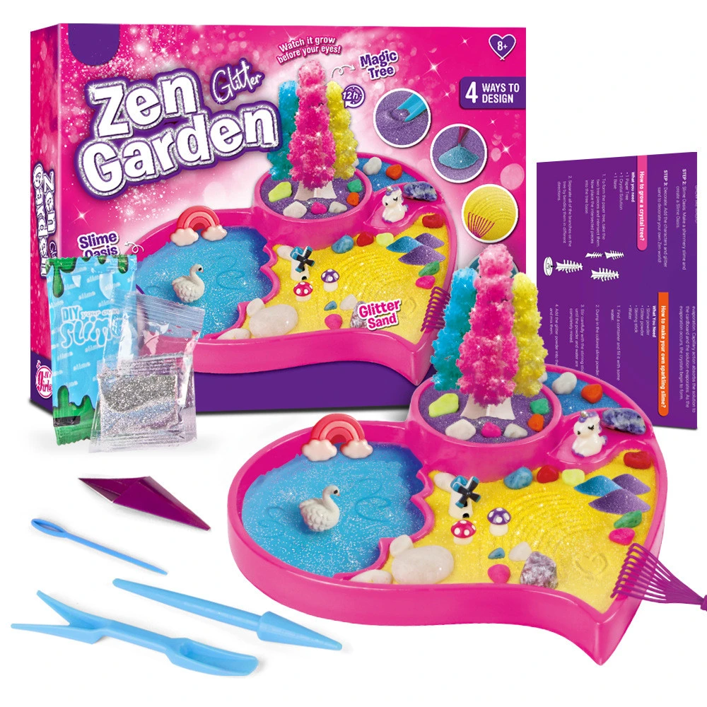 Magic Zen Garden Kit for Kids Girls Educational DIY Arts & Crafts Toys, Creative Fun Science Experiment Set for Girls 7-14 Years