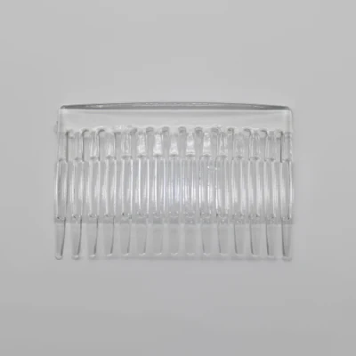 中国工場プロモーション高レベル 15 歯透明ヘアクリップ